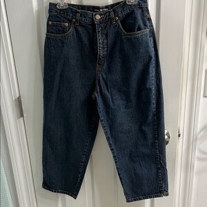 H by Halston Blue Relaxed Women’s Denim Capri Pants